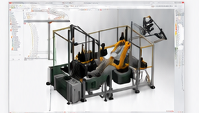 SOLIDWORKS Design 자동화 셀 설계 화면